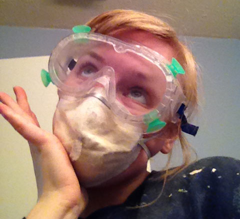 dust_mask_goggles_staining_a_vanity
